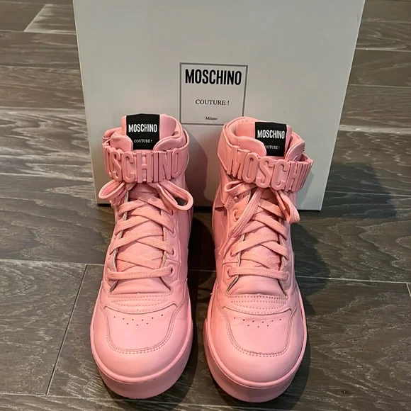 Moschino Shoes Womens High Top Moschino Sneaker Poshmark